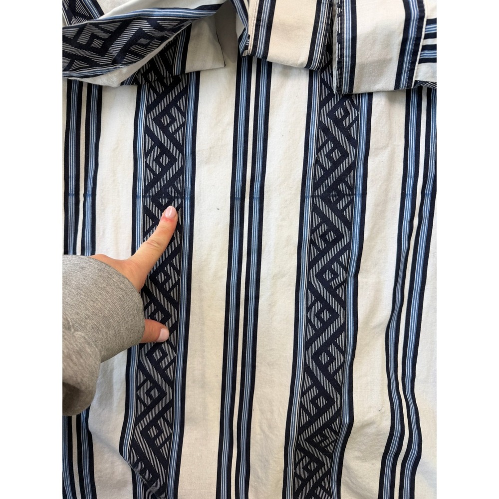 Wrangler X-Long Tails Vintage‎ Button Up Shirt 18-36 Aztec Stripe Western Cowboy - Picture 9 of 9